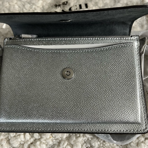 Coach Mini Klare Crossbody! Silver/Metallic! - Picture 15 of 16